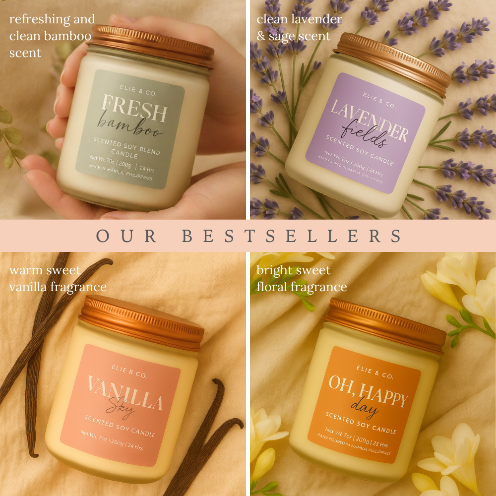 Scented Soy Blend Candles by Elie & Co.