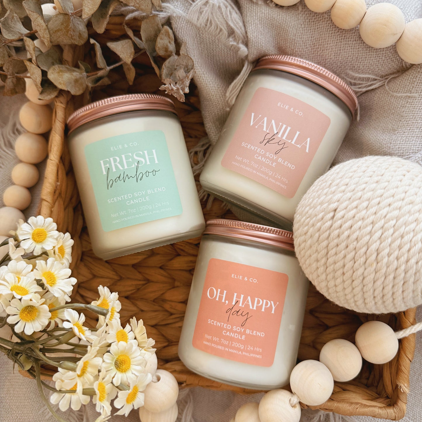 Scented Soy Blend Candles by Elie & Co.